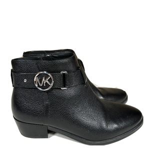 MICHAEL Michael Kors Harland Ankle Black leather Booties women’s size 5